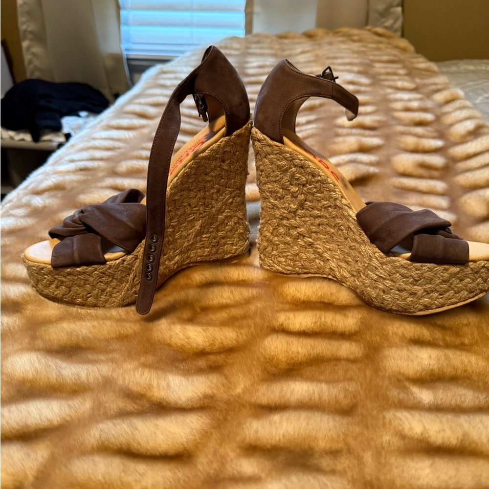 Vintage Michael Kors Brown Wedge Sandals